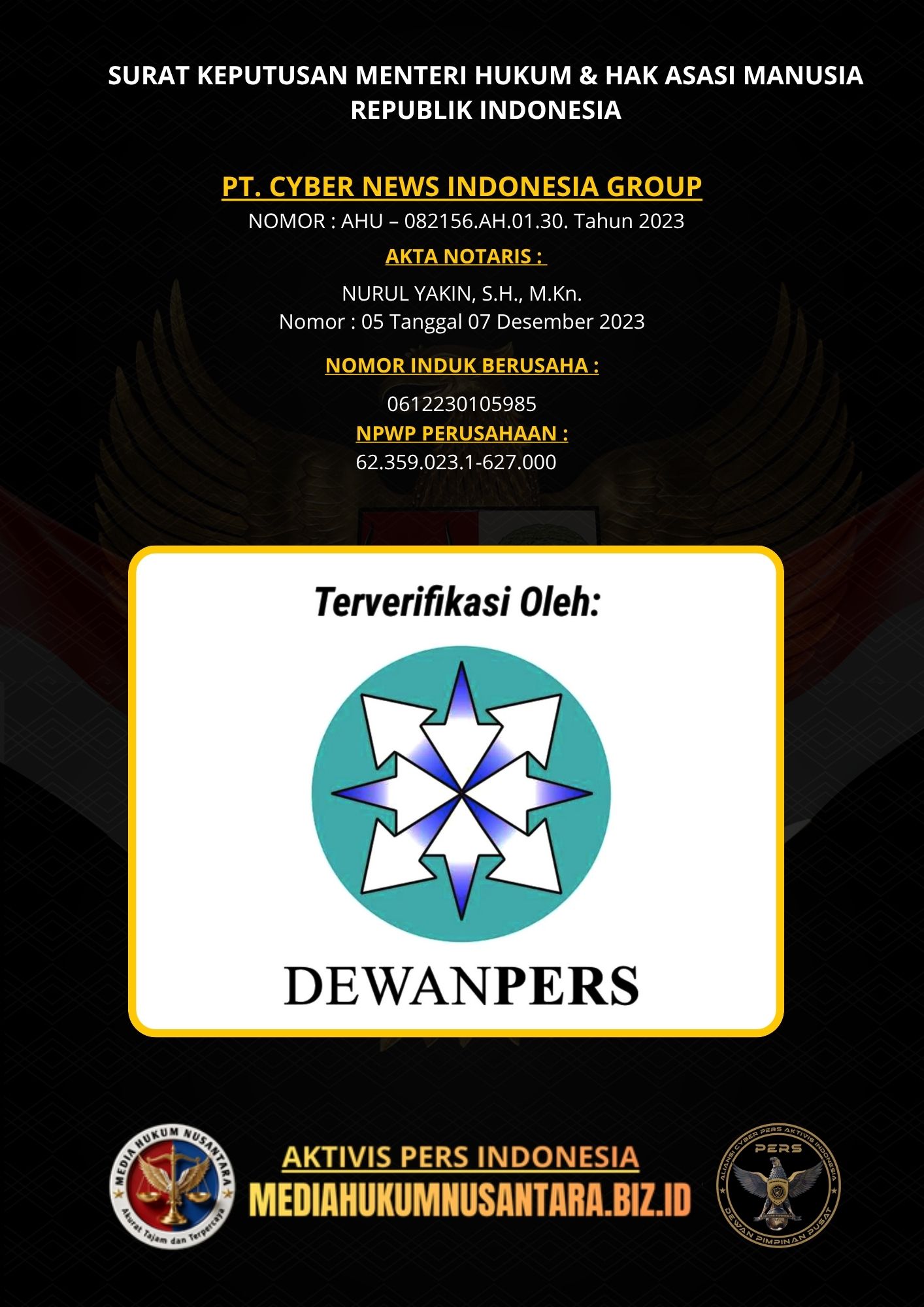 Lembar SK Redaksi Halaman 3