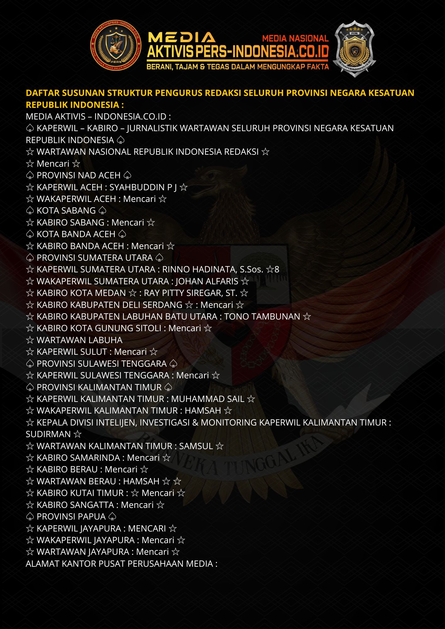 Lembar SK Redaksi Halaman 8